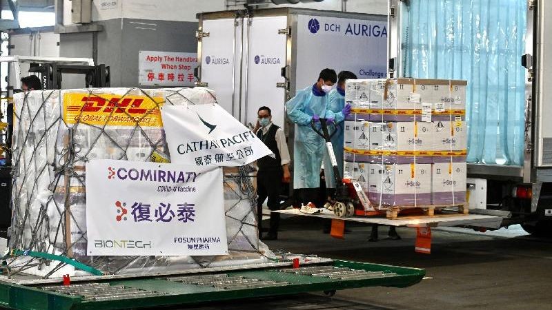 585,000 Vial Vaksin BioNTech Telah Tiba Di Hong Kong Tanggal 27 Februari 2021