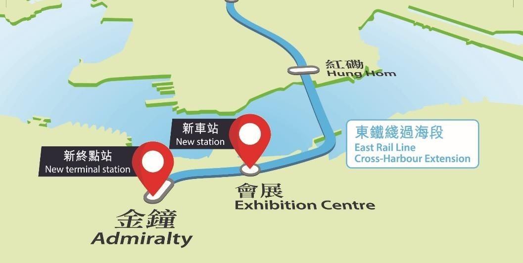 Hanya 1 Stasiun Dari Hung Hom Ke Wan Chai. Jalur MTR Bawah Laut Hung Hom Ke Wan Chai Diperkirakan Akan Selesai Pada Bulan Juni Atau Juli 2022