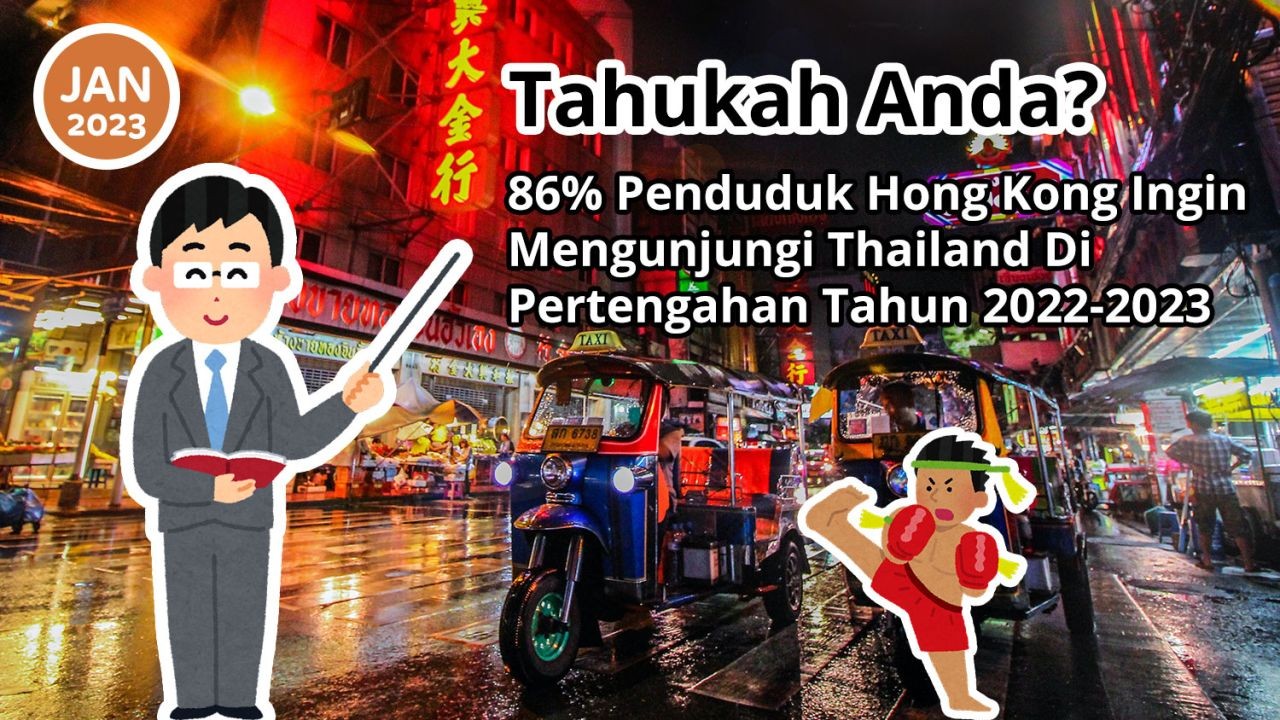 Tahukah Anda? 86% Penduduk Hong Kong Ingin Mengunjungi Thailand Di Pertengahan Tahun 2022-2023